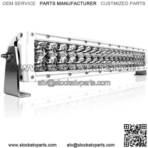 Black Oak Marine Dual Row Curved LED Light Bar - Combo, Spot and Flood Optics - Waterproof Lighting for Off-Road Trucks, Jeep, ATV, UTV, Boats, Fog Driving Work Light (20-Inch)