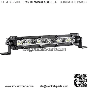 Slim LED Light Bar 6 Inch 30-watt 3000-lumen Spot Flood Combo Beam Ultra-Thin Offroad Driving Fog Work Lights Single Row LED Light Bar for Truck ATV UTV SUV Boat, 12v LED Light Bar