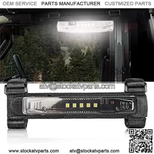 OPL5 Universal Roll Bar Mount for LED Light UTV Interior Light Utility Courtesy Work Light Wraparound Roll Light Bar Dome Light for UTV ATV Truck Car Off Road Vehicle