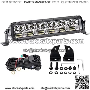 LED Light Bar, 12 Inch 162W Off Road LED Light Bar Dual Row LED Work Lights Spot Flood Combo Fog Light with Wiring Harness LED Driving Light for Truck ATV UTV SUV Tractor Boat