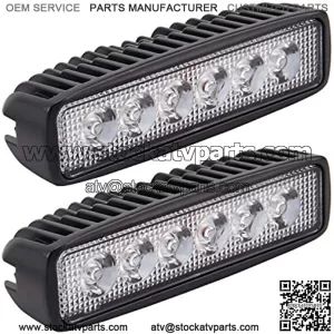 LED Light Bar, Northpole Light 2x 18W Spot Work Light Strips, Off-road Light Bar, Driving Fog Light IP67 Waterproof for Off-road, Truck, Car, ATV, SUV