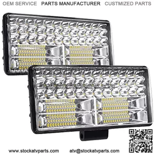 Led Driving Light Bar, 9 inch, 12-80V 84LED 32,000lm 250W Spot & Flood Combo Off Road Light Bar Driving Waterproof Led Work Light for Truck Tractor Pickup Boat Car SUV ATV RV (Pair)