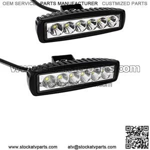 2X 6in 36W Slim Led Light Bar Spot Flood Motorcycle ATV 4X4WD Bumper Backup Pods