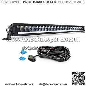 30 Inch LED Light Bar 120W 13000LM Anti-Glare Flood Spot Combo DRL Offroad LED Driving Light Bar IP68 w/ 16AWG DT Wiring Kit for Pickup Truck SUV ATV UTV Boat 4x4 Jeep
