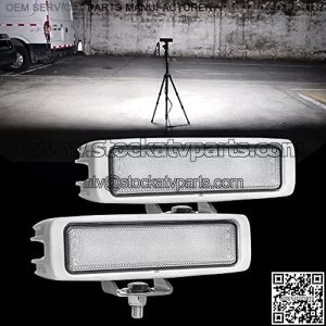 Super Bright Boat Lights for Night Fishing, Boat Flood Lights Marine Docking Deck Spreader, 6.3Inch, 12/24V