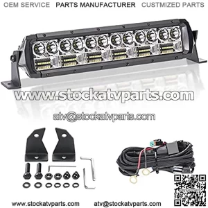 12 Inch Slim LED Light Bar, 16200LM Dual-Row Spot Flood Combo Off Road Driving Fog Light, IP68 Waterproof Ultra-Thin LED Light Bar for Truck ATV UTV Tractor Boat etc.