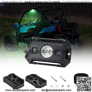 UTV Interior Dome Light W/ Switch Universal LED Light Utility Roll Cage Light Car Interior Reading Light Map Lights Interior Dome Light for UTV RZR 4x4 Can-Am Polaris Ranger Truck - White/Green