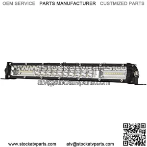 Led Light Bar for Truck, 15in Double Row Light Bar 120W 12000lm Waterproof Spot Flood Combo LED Light Bar, Driving Fog Lights for Off-Road UTV Truck ATV SUV