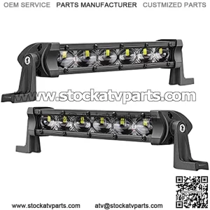 Slim LED Light Bar 2 PCS 6 Inch 36W Single Row LED Light Bars LED Driving Lights LED Pods Light LED Fog Lights Off Road Lights with Spot Beam for Truck SXS Motorcycle UTV ATV