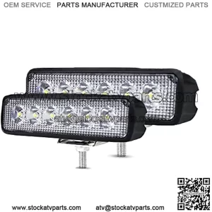 2Pcs 48w Car LED Light Bar, 8,000lm Work Lights LED Pods Car Fog Lights Off Road Led Lights Driving Lights Headlight Fits for Trucks Off Road ATV UTV Golf Cart Trailer