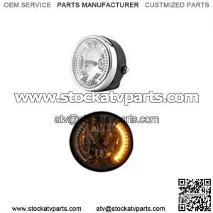 Motorcycle accessories 8-inch motorcycle modified angel ring headlights Harley far and near light steering function headlights