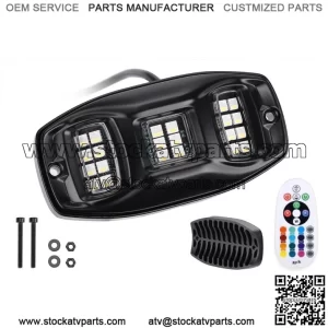Universal 8 Pods RGB Rock Underglow Light Kit For UTV ATV Jeep Truck SUV Car