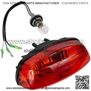 Tail Light Assembly with Bulb Compatible with Suzuki Eiger LT-F400 LT-F400F LT-A400 LT-A400F 2002-2007 | Vinson LT-A500F 2002-2007 | QuadSport LT-Z400 LT-Z400Z 2003-2004