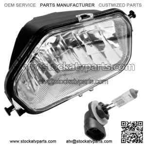 Front Right Headlight w/Bulb for Polaris Ranger 800 Crew 2010 / Mid-Size 2013-14 (For: Polaris Sportsman 570)