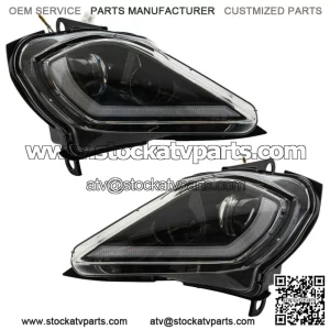 LED Headlight Full Replacement Housings For Yamaha Raptor 700 700R 2006-25