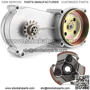 T8F 14T Tooth Double Chain Clutch Drum Gear Box T8F 14 Tooth Sprocket Transmission Gearbox For 43cc 47cc 49cc Mini Moto Dirt Bike Mini Quad ATV Pocket Rocket T8F Chain