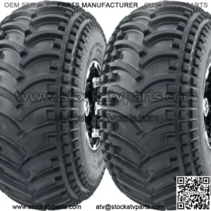 SET 2 ATV TIRES 22X11-8 22X11X8 4PR DURABLE DEEP TREAD
