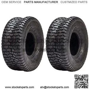 Pair of 2 15x6.00-6 15x6.00x6 Compatible with Turf Tires 2 Ply Lawn Mower Tractor