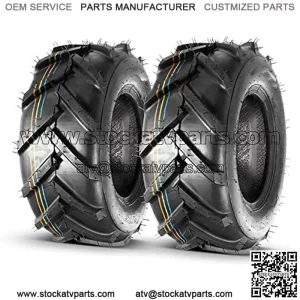 2 PCS Super Lug Tractor Tire -16x6.50-8, 4PR, Tubeless