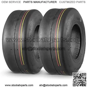 2 Pcs 13X5.00-6 Turf Tires for Lawn Mower 4PR Tubeless