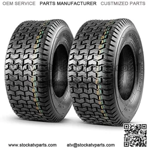 2 Pcs 16x6.50-8 Turf Tires for Lawn Tractor Lawn Mower Riding 4Ply Tubeless