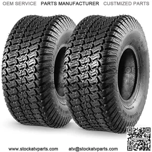 2 Pcs 15x6.00-6 Front Lawn Mower Tire for Garden Tractor Riding Mover, 4PR