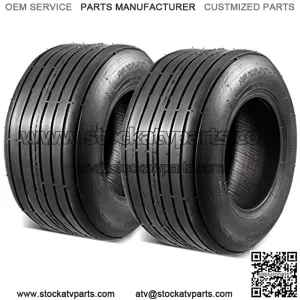 2 Pcs Straight Rib Lawn & Garden Tire - 16x6.50-8