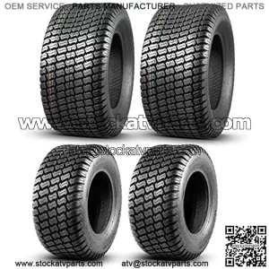 Set of 4 Lawn Mower Turf Tires 16x6.5-8 Front & 23x10.5-12 Rear 4PR Tubeless