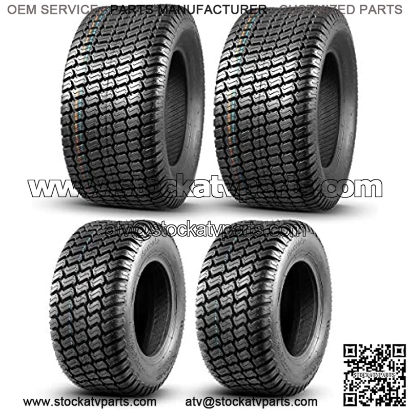Set of 4 Lawn Mower Turf Tires 16x6.5-8 Front & 23x10.5-12 Rear 4PR Tubeless