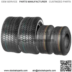 Lawn Mower Turf Tires 13x5-6 Front & 23X9.50-12 Rear 4PR(2 Front tires+2 Rear Tires)
