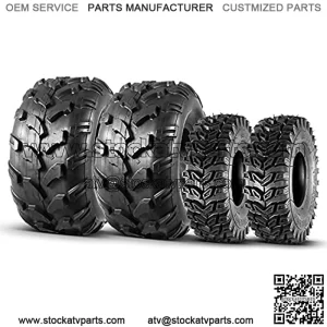 Set of 4 15X5-6 Front Tires & 20X9.50-8 Rear Lawn Mower Turf ATV Tires