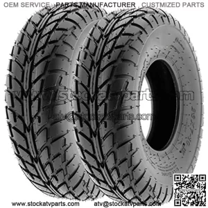 Pair of 2 A021 TT Sport ATV UTV Dirt & Flat Track Tires 20x7-8, 6 PR, Tubeless