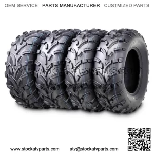 Set 4 of 24x8-12 24x10-11 ATV Tires for 04-17 Honda Fourtrax Rancher TRX400 420