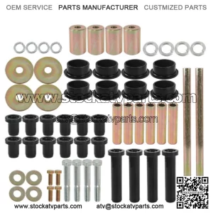 Rear Left & Right A-Arm Bushing Shafts Kit For Polaris Sportsman 400 450 600 700