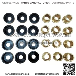 12PCS A-Arm Bushings & Dust Cover Caps Kit for Yamaha YFZ450 YFZ450R YFZ450X