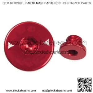 Billet Aluminum Engine Plug Kit Plugs Red HONDA TRX300EX TRX400EX TRX450R