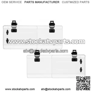 2PC UTV Side Wind Deflectors 1.5''-2.2'' for Polaris Can Am X3 Kawasaki KRX