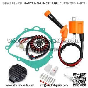 Ignition Coil Spark Plug Regulator Stator For Suzuki Quadsport Z400 LTZ400 03-08