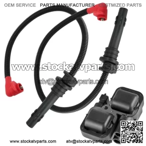 Ignition Coil with Spark Plug Wires for Polaris General 1000 EPS 2018-2020