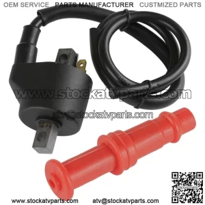 Ignition Coil with Spark Plug Boot Cap for Polaris Sportsman 400 2001-2004