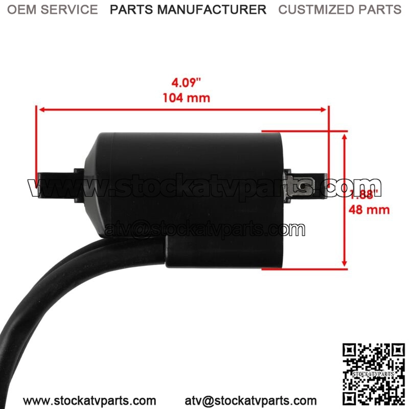 Ignition Coil with Spark Plug Boot Cap for Yamaha Road Star 1999-2003 2008-2014 - Image 2
