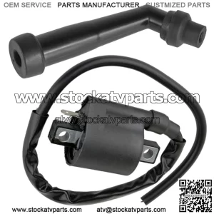 Ignition Coil with Spark Plug Boot Cap for Yamaha Grizzly 600 1998 1999-2001