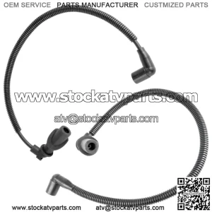 Ignition Coil Spark Plug Wire 47cm and 59.3 cm for Polaris Ranger XP 700 2005 (For: Polaris)