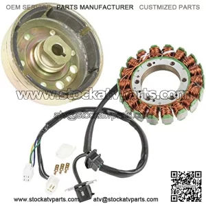 Stator Flywheel Rotor Compatible with Suzuki LT-F400 LTF400F Eiger 400 2x4 4x4 2002-2007