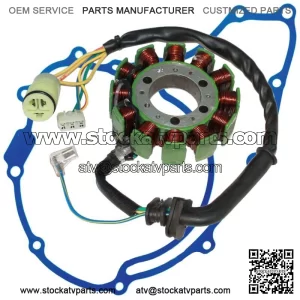 Stator & Gasket for Honda TRX300 TRX-300 Fourtrax 300 1992 1993-2000 **12 POL** (For: Honda)