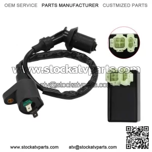 CDI Box & Ignition Coil for Honda TRX300 Fourtrax 300 TRX300FW 2X4 1988-1999 ATV (For: Honda)