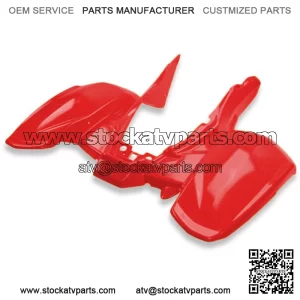 NEW POLARIS PREDATOR 500 FIGHTING RED REAR FENDER PLASTIC PLASTICS (For: Polaris)