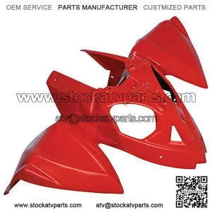 Front Fender Fighting Red for Polaris ATVs (For: Polaris)