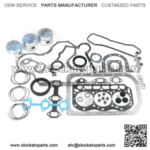 Kawasaki 3010 4010 Mule DIESEL Engine Rebuild Kit w .25 OVERSIZE Pistons & Rings