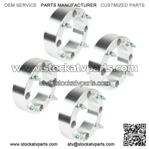 4X Wheel Spacers 4x156 2" 131mm 3/8"-24 For Polaris Sportsman Silver